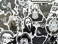 100 Horror Movie Black and White Gothic Laptop Stickers Dark Tattoo Goth Decals