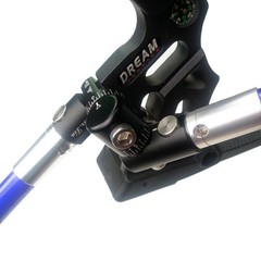 Archery Single Side V Bar Adjustable Quick Disconnect Mount Bow Rod Stabilizer