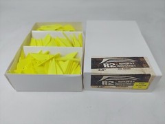 2.0″ Flo Yellow Raptor II R2 Vanes By Norway Industries: Bulk Pack Of 500 Count