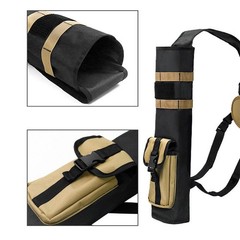 Archery Lightweight Back Arrow Quiver Dual Use Foldable Compact Hip Arrows Bag