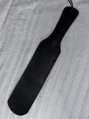 Leather BDSM Spanking Paddle BDSM Paddle Real Cowhide Black Leather Paddle