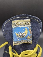 LA Sportiva Vintage Climbing Shoes EU 44 Blue Yellow Lace-Up Made in Italy