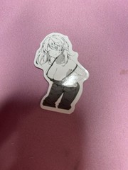 black and white lewd waifu stickers #5