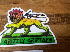Grizzly Griptape Rasta Lion 420 Sticker Torey Pudwill Skateboard Supreme