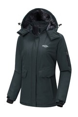 Wantdo Women’s Ski Jacket Waterproof Winter Coat Windproof Warm Fleece Raincoat