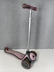 Vintage Globber Adjustable Pink Small Kick Scooter Solid Well Made Used