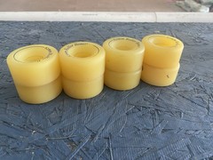 8 Powell Roller Bones 62mm roller skate wheels NICE Skateboard Longboard