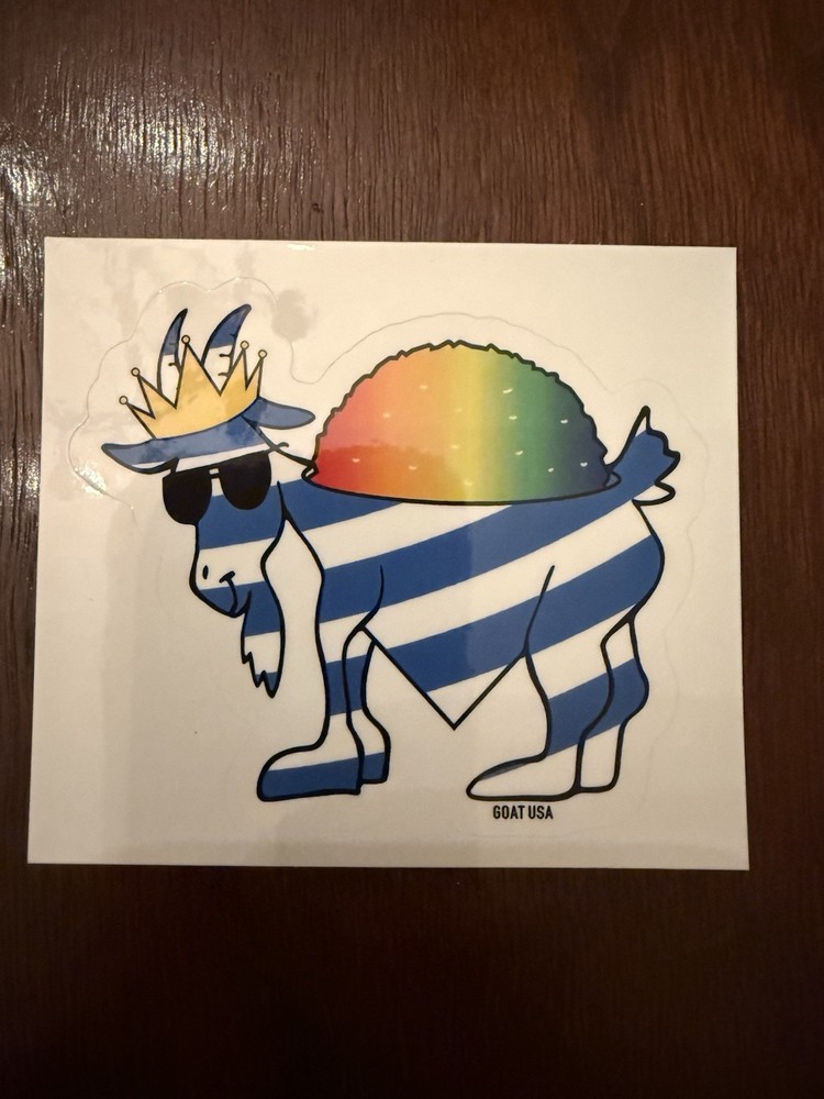 GOAT USA Snow Cone GOAT Sticker. Single Sticker. Brand New.