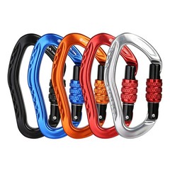 22KN Auto Locking Climbing Carabiner Clip for Rappelling Hammock Camping Outdoor