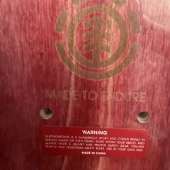 “Out There” Nick Garcia Element Glow In The Dark Skateboard Deck SZ 8.125 New!!!