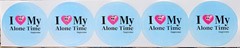 Supreme I Love My Alone Time Mini Stickers Sheet SS26
