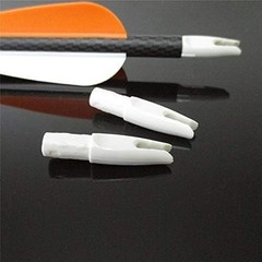 60-Pack Arrow Nocks | 0.246» Inserts for Archery | Multicolor Selection