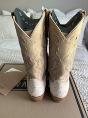 Tecovas Garrett Pearl Ostrich US 8.5 D