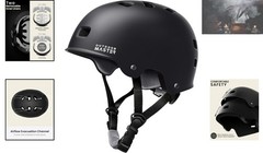 Impact-Resistant Skateboard Helmet for Inline Skating & Cycling – Large Size