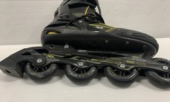 AERIO ELITE Q-60 Roller Derby Speed Inline Skates – Black & Gold Men’s Size 10