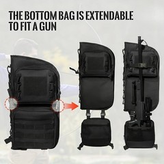 Archery Back Arrow Quiver Dual-Side Carry&Extendable Bottom for Hunting&Practice