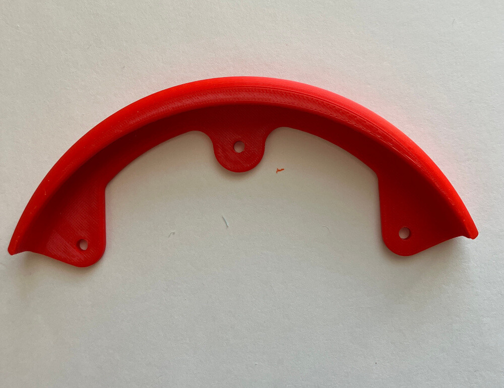 CENTURY Nose Bone Style Skateboard Guard, Sizes to FIT YOUR DECK – RED