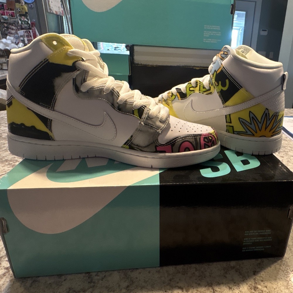 Nike SB Zoom Janoski Canvas High-Top De La Soul Shoes Multi-Color US 8.5