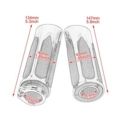 Soft Touch Hand Grips Motorcycle 1 Inch Grips Fit for Harley Touring Sportste…