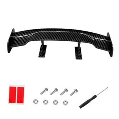 Car Mini Spoiler Wing, 9.6 Inch Self-Adhesive Car Rear Tail Carbon Fiber