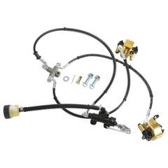 Front Hydraulic Foot Disc Brake Caliper & Pad for 125-200cc ATV Quad Go Kart