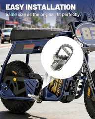 Aluminum Dirt Bike Foot Pegs for EBOX 1.0/2.0/3.0, EBOX V2/3, and Dragster