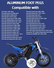 Aluminum Dirt Bike Foot Pegs for EBOX 1.0/2.0/3.0, EBOX V2/3, and Dragster