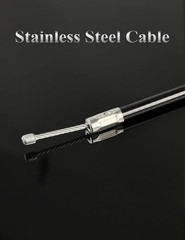 YAMAKATO Stainless 50 Inch Mini Bike Throttle Cable for Predator 212 CT200U Baja