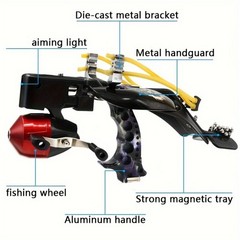 Fishing Slingshot Set for Outdoor Hunting – Versatile Slingshot with Stainless S