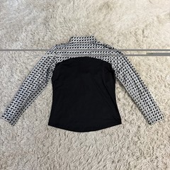 Women’s Medium Black/White Sansoleil Long Sleeve Horseback Riding Sunshirt