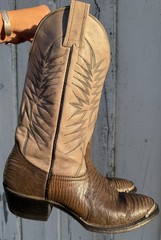 Nocona Boots Leather Western US 8.5D men’s/womens 10W rare vintage Cowboy boots