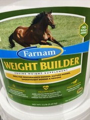 Farnam Weight Builder Horse Supplement, 7.5 Pound,, 30 Day Supply