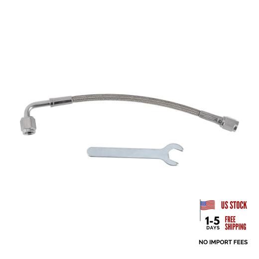 AN3 Turbo Oil Feed Line Kit 6″ Pressure Remote – Oil Drain 6″