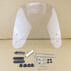 Universal Motorcycle Windshields 16.5″x17.2″ Windscreen Wind Splitter Wind