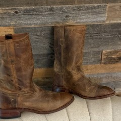Dingo DI5732 Men’s Brown Leather Pull-On Western Boots US Size 9D