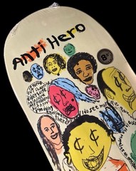 RARE Grant Taylor Expressions Anti Hero Skateboard Deck 8.5” Art Faces BRAND NEW