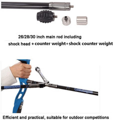 Archery Bow Stabilizer 3/4/5/10/12/26/28/30 inch Carbon Fiber Bow Balance Bar St