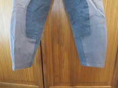 SIZE 28R WOMENS GRAY ARIAT ENGLISH HERITAGE KNEE PATCH BREECES WASTE 32″