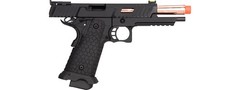 KLI 1911 Hi-Capa Baba Yaga CO2 Blowback Airsoft Pistol – Black (320–330 FPS)