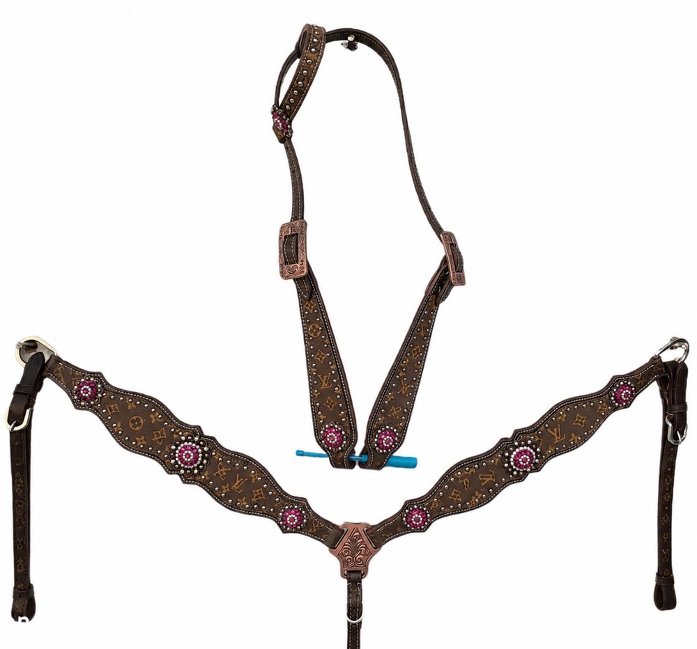Western Leather Tack Set For Horse | Brown Tack Set