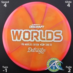 Discraft Z Swirl Zone SS – 2026 Worlds – Scale Weight