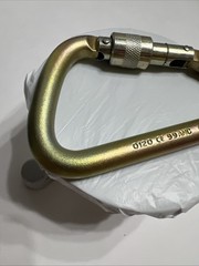 DMM Wales Steel Locking Carabiner Screw Gate 45kN Industrial D-Shape Snap Hook