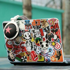 100Pcs Vinyl Cute Anime Stickers Pack Luggage Skateboard Laptop Kids Toy Decals