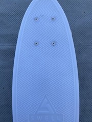 SWELL 22″ SKATEBOARD COMPLETE WHITE WASH GLOW In The Dark Light Up Wheels Video