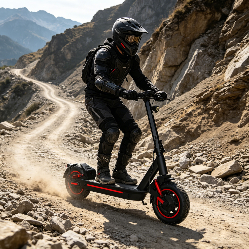 Electric Scooter Adult 1200W 30MPH Max Speed 33Mile Long Rang Off Road E Scooter