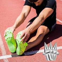 1/4 Inch Track Spikes, 130pcs Stainless Steel Pyramid Shoe Spikes with Spike