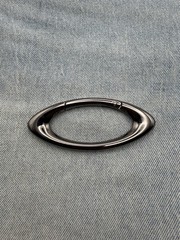 Black Chromed Oval Carabiner