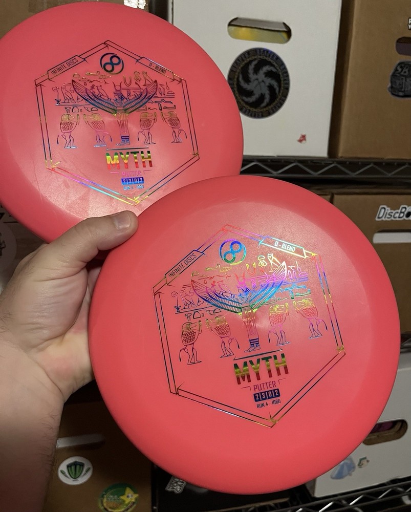 NEW! Old Stock Infinite Discs P@!R of D-Blend Myth Pink @175 Innova Disc Golf