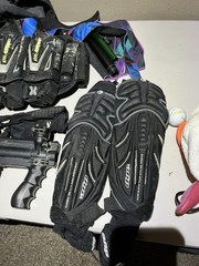 Tippmann Model 98 Custom Paintball Gun + Bag, Paint, Accessories, Pads Etc