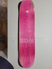 Meow Skateboard Deck 7.75 × 31 Inches